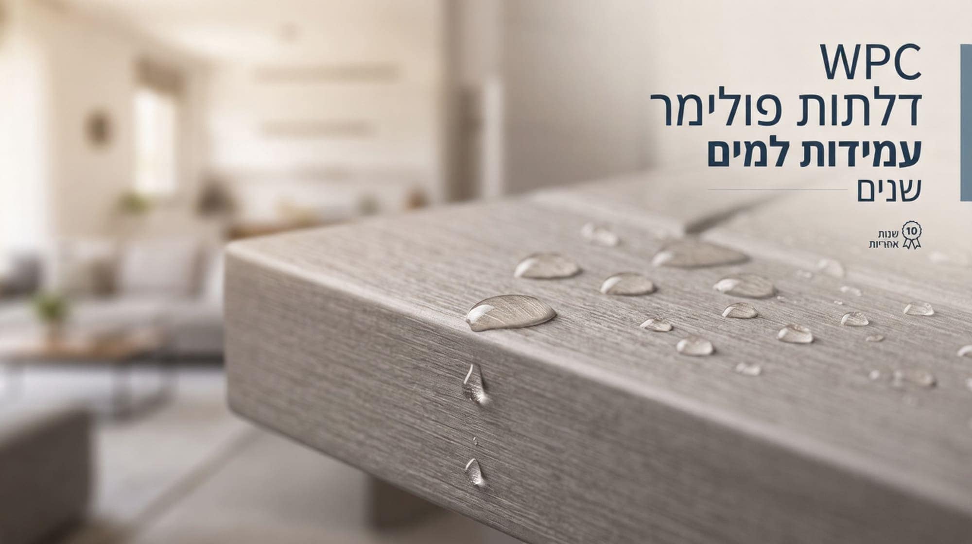 דלתות פולימר עמידות למים שנים WPC